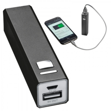 Logotrade promotional products photo of: Metal power bank PORT HOPE 2200mAh