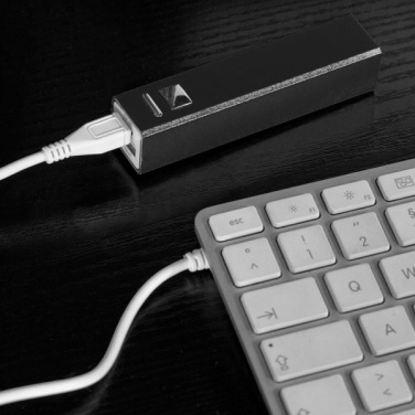 Logotrade promotional product image of: Metal power bank PORT HOPE 2200mAh