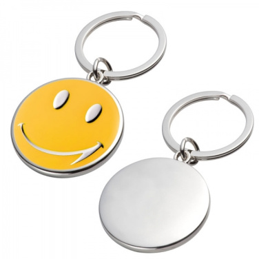 Logo trade promotional merchandise image of: Keyring SMILE