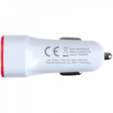 Logotrade promotional gift picture of: USB charging adapter KFZ FRUIT