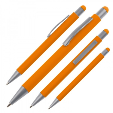 Logotrade advertising product picture of: Metal ballpen touch pen soft touch SALT LAKE CITY