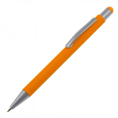 Logo trade business gift photo of: Metal ballpen touch pen soft touch SALT LAKE CITY