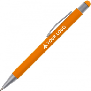 Logotrade promotional merchandise image of: Metal ballpen touch pen soft touch SALT LAKE CITY