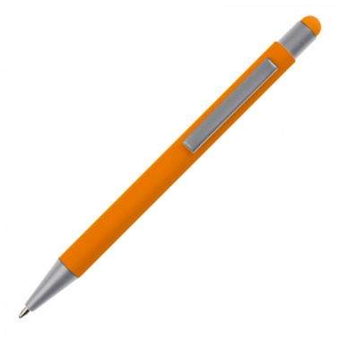 Logotrade promotional gift image of: Metal ballpen touch pen soft touch SALT LAKE CITY