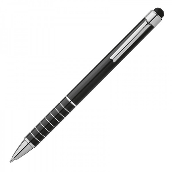 Logo trade corporate gifts picture of: Metal ballpen with touch pen LUEBO
