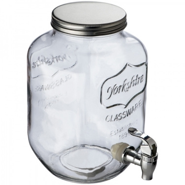 Logotrade promotional item picture of: Set drink dispenser and glasses ACAPULCO