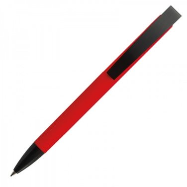 Logotrade promotional item image of: Metal ballpen soft touch BRESCIA