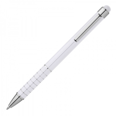 Logo trade promotional gifts image of: Metal ballpen with touch pen LUEBO