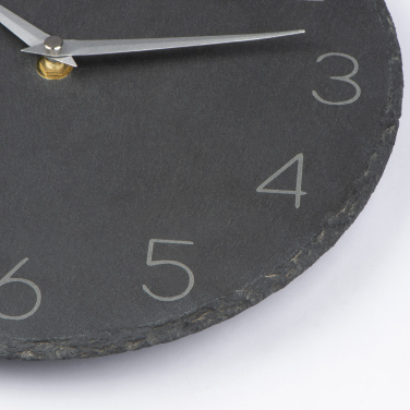Logo trade promotional products image of: Slate wall clock GRAZ