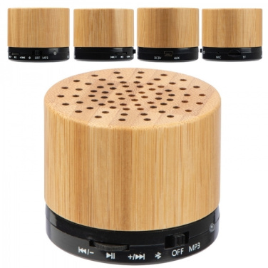 Logotrade business gifts photo of: Bamboo bluetooth speaker FLEEDWOOD