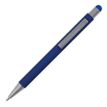 Logo trade corporate gift photo of: Metal ballpen touch pen soft touch SALT LAKE CITY