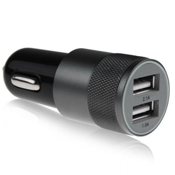Logo trade promotional items image of: Metal car charger