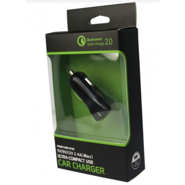 Logotrade promotional item picture of: Car charger (Qualcomm Quick Charge 3.0)