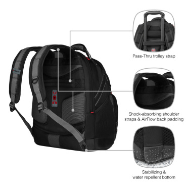 Logo trade promotional products image of: Backpack Wenger Synergy 16''