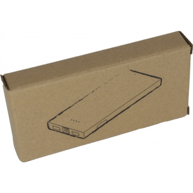Logo trade promotional merchandise image of: Bamboo power bank KATOWICE