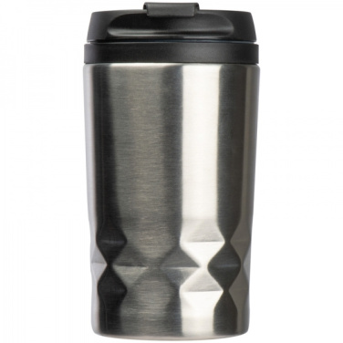 Logotrade corporate gifts photo of: Stainless steel mug with lid ROMA 250 ml