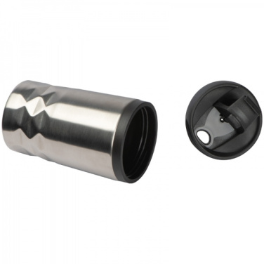 Logo trade promotional gifts picture of: Stainless steel mug with lid ROMA 250 ml