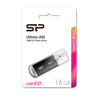 Logo trade business gifts image of: Pendrive Silicon Power Ultima U02 2.0