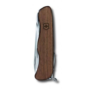 Logo trade promotional merchandise photo of: Pocket knife Forester wooden Victorinox