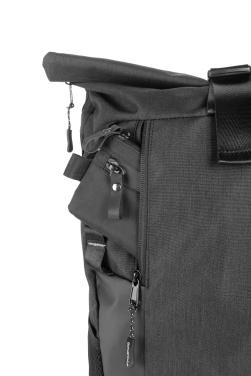 Logo trade promotional items image of: Rolltop backpack ELBERT Schwarzwolf