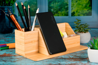 Logo trade promotional giveaway photo of: Desk organizer LUBLIN