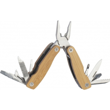 Logo trade business gift photo of: Multifunction tool bamboo LEEDS
