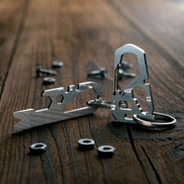 Logo trade promotional items picture of: Multifunctional keychain ANTISANA Schwarzwolf