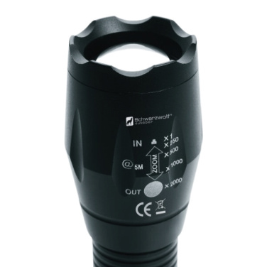 Logotrade advertising products photo of: Flashlight ANTELAO Schwarzwolf