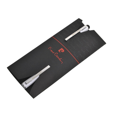 Logotrade business gifts photo of: Writing set ballpoint pen & roller soft touch CLAUDIE