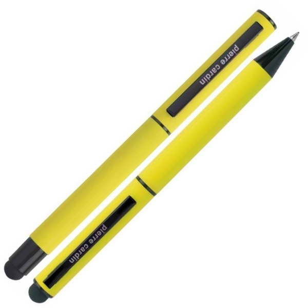 Logotrade promotional gift picture of: Writing set touch pen, soft touch CELEBRATION Pierre Cardin