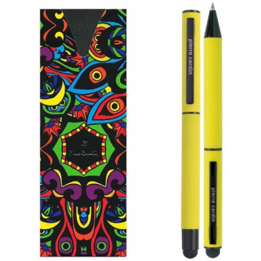 Logotrade advertising products photo of: Writing set touch pen, soft touch CELEBRATION Pierre Cardin