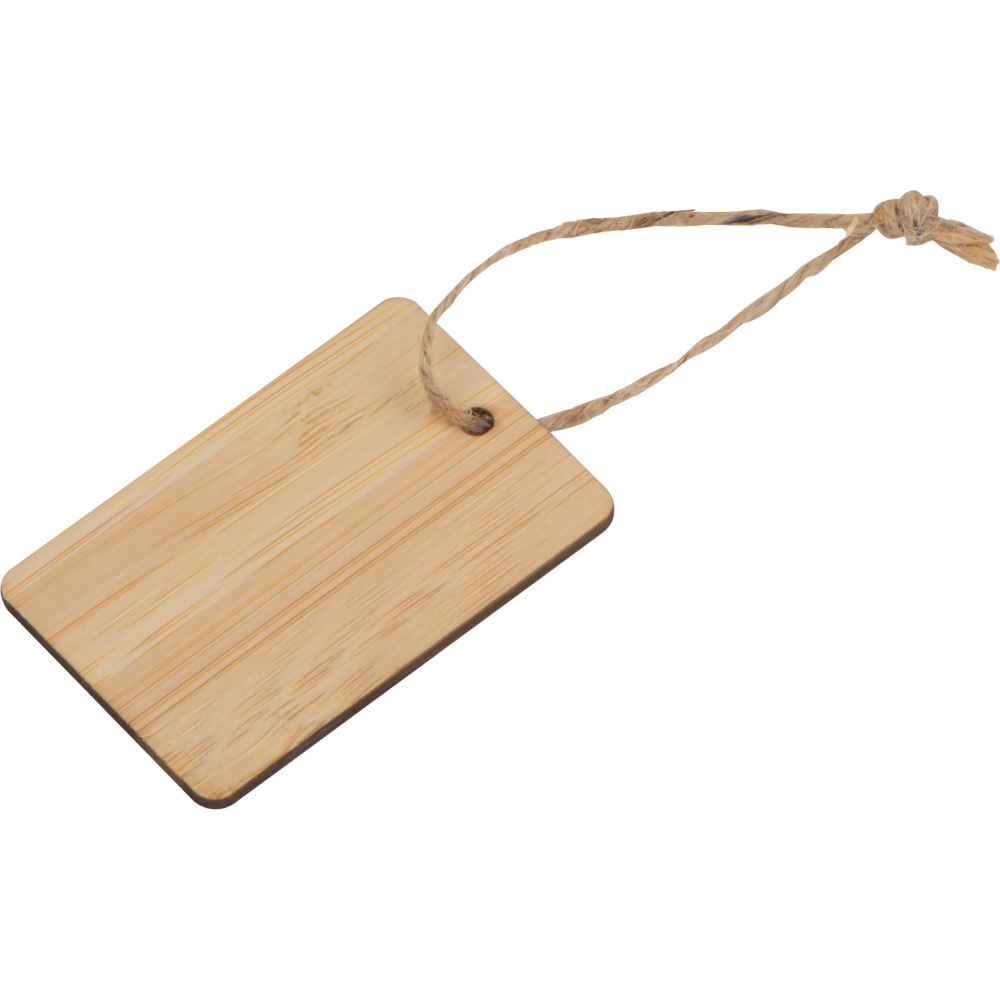 Logo trade promotional products picture of: Bamboo Pendant SALAMANCA