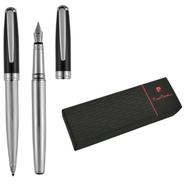 Logo trade promotional item photo of: Writing set ballpoint pen & fountain pen CHRISTOPHE Pierre Cardin