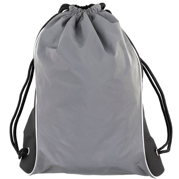 Logo trade corporate gift photo of: Drawstring bag DENISON Schwarzwolf