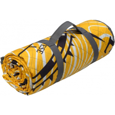 Logo trade advertising products image of: Foldable picnic blanket ALVERNIA Schwarzwolf