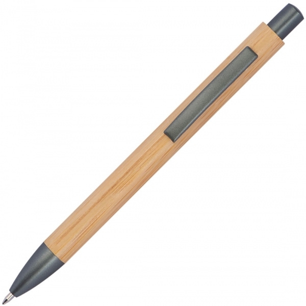 Logo trade promotional merchandise picture of: Bamboo ballpen BERINGEN