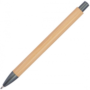 Logo trade promotional product photo of: Bamboo ballpen BERINGEN
