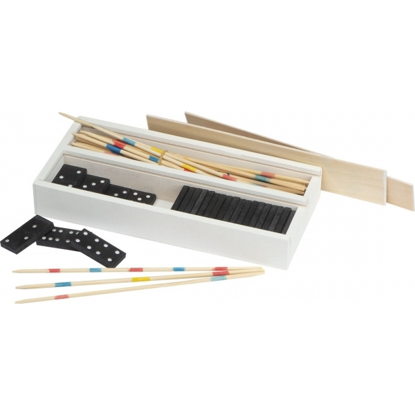Logo trade advertising product photo of: Mikado and Domino Game FOLIGNO