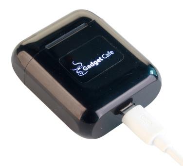 Logo trade corporate gifts image of: Wireless earbuds with light up logo