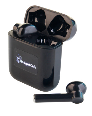 Logo trade business gifts image of: Wireless earbuds with light up logo