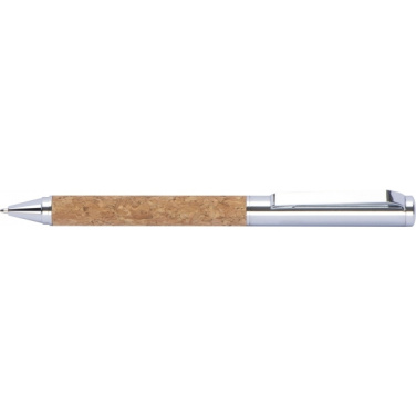 Logotrade promotional gifts photo of: Twist-ballpen metal and cork LILLEHAMMER