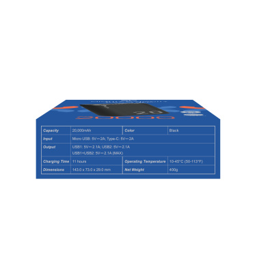 Logo trade advertising products picture of: Power bank Silicon Power GS15 20000 mAh