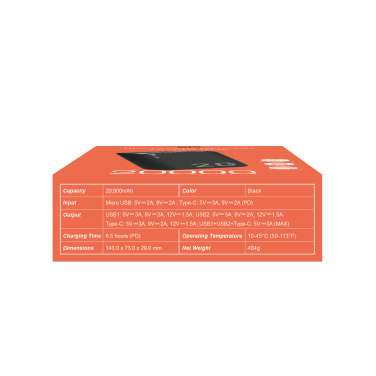 Logo trade promotional item photo of: Power bank Silicon Power QS15 20000 mAh