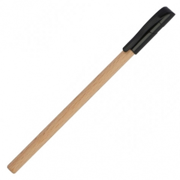Logo trade business gifts image of: Wooden ballpen PALMDALE