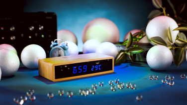 Logo trade advertising products picture of: Desk clock TRONDHEIM