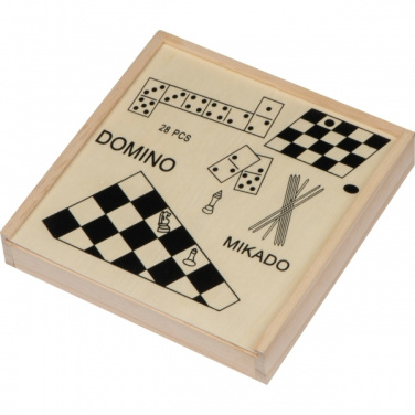 Logotrade advertising product image of: Wooden game collection RIGA