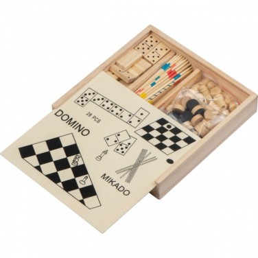 Logo trade promotional products picture of: Wooden game collection RIGA