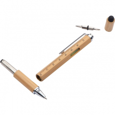 Logo trade advertising products image of: 6in1 multifunctional pen COIMBRA