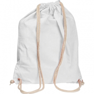 Logo trade business gift photo of: Cotton gym bag CARLSBAD