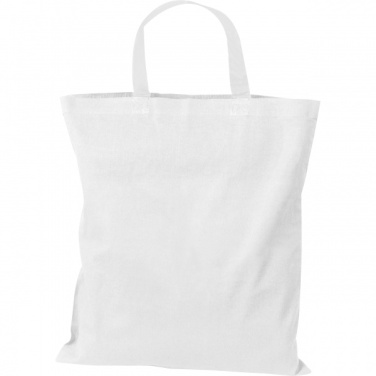 Logo trade promotional merchandise picture of: Cotton bag with short handles BREGENZ